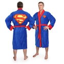 A man in a Superman bath robe